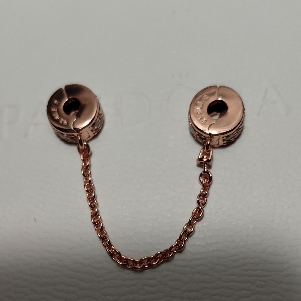 PANDORA Rose Gold Security Chain - Picture 5 of 7